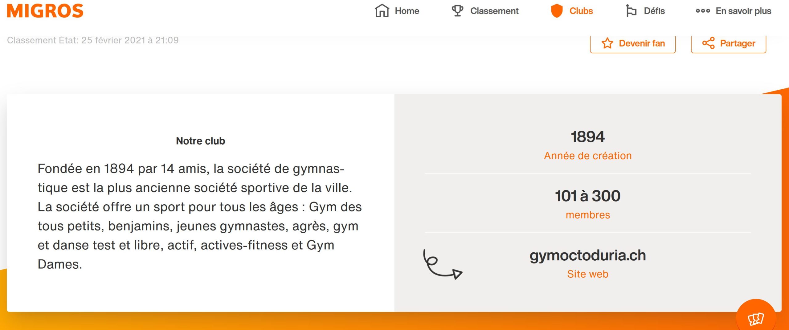 Support your sport - histoire